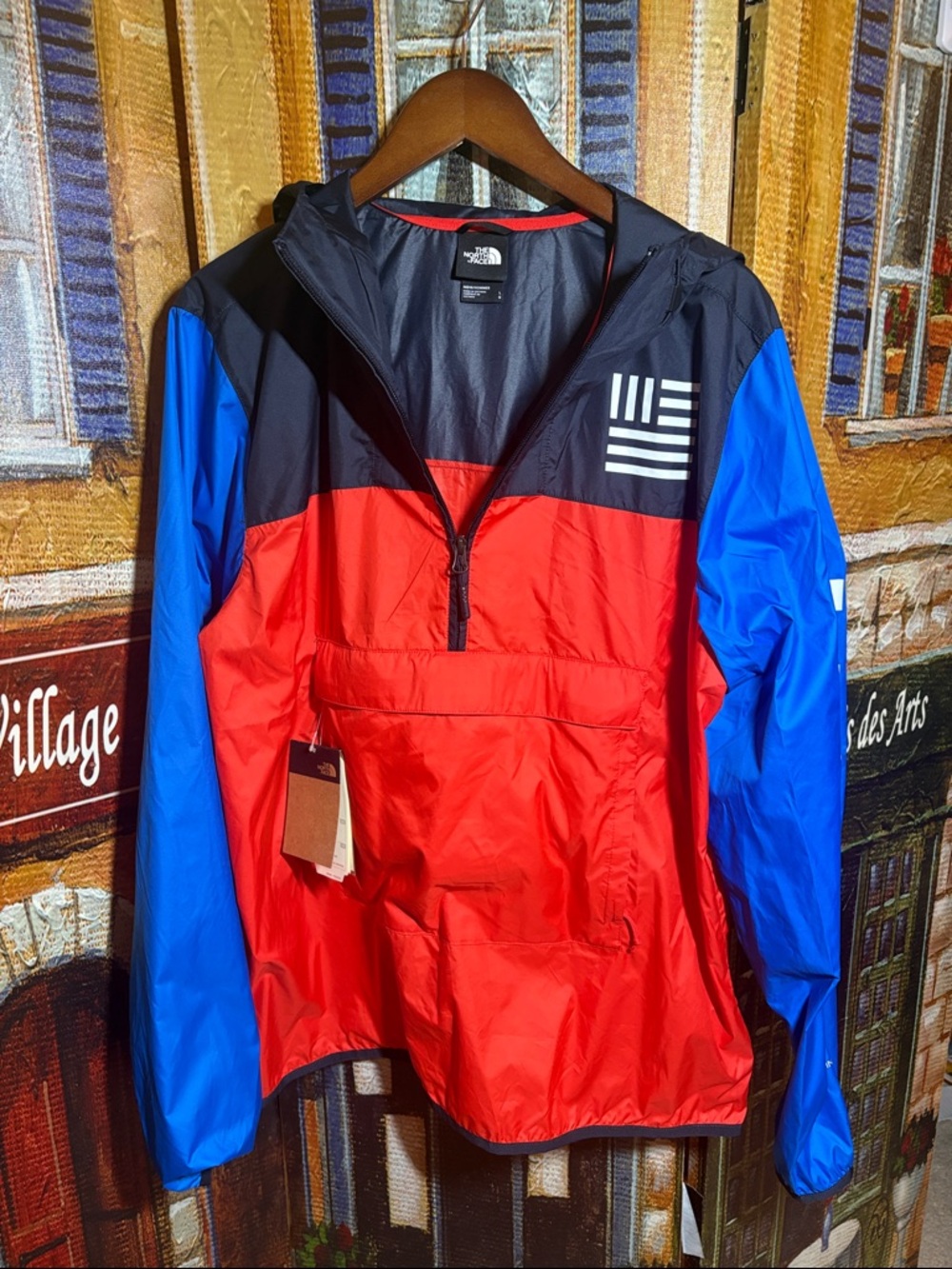 The North Face Colorblock Half‑Zip Hooded Anorak USA